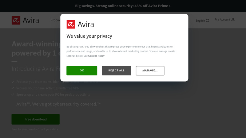 Free antivirus - Avira AntiVir 缩略图